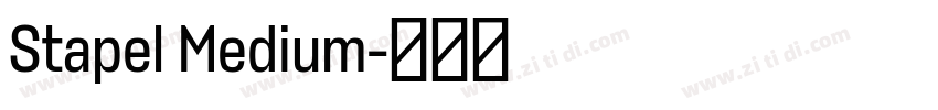 Stapel Medium字体转换